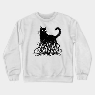 Cathulhu: The feline that lurks in the shadows. Crewneck Sweatshirt